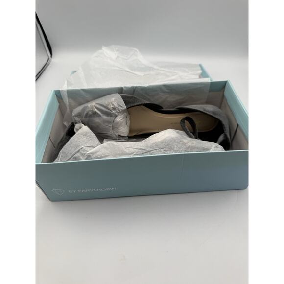 By Farylrobin Celinda Gray Velvet Embellished Flats‎ Size 6.5 - Picture 7 of 8